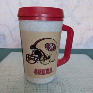 Vintage San Francisco 49ers Collectible Plastic Travel Mug Alladin Brand